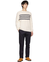 A.P.C. Beige Stripe Raphl Sweater