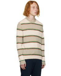 Paul Smith Off White Stripe Sweater