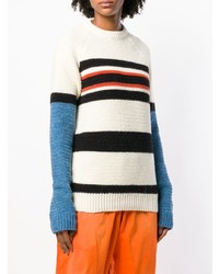 Calvin Klein 205W39nyc Stripe Panel Knitted Sweater