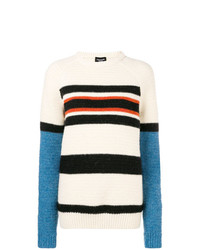 Calvin Klein 205W39nyc Stripe Panel Knitted Sweater