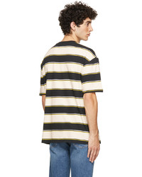 Levi's Beige Black Stripe Stay Loose T Shirt