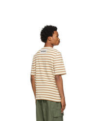 Jil Sander Beige Striped T Shirt