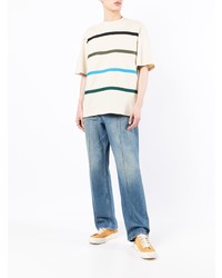 Coohem Knitted Panel Cotton T Shirt