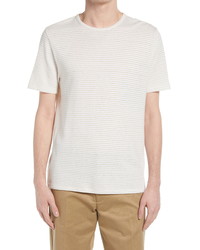 Vince Linen Cotton Stripe T Shirt