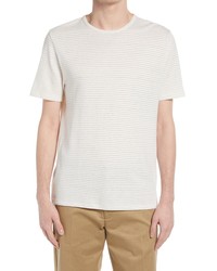 Vince Linen Cotton Stripe T Shirt
