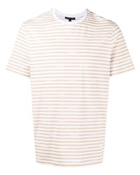 Michael Kors Michl Kors Logo Print Striped T Shirt