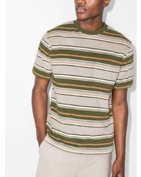 Beams Plus Short Sleeve Striped T Shirt