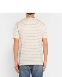 Sunspel Slim Fit Striped Cotton Jersey T Shirt