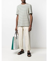 Jil Sander Stripe Pattern T Shirt