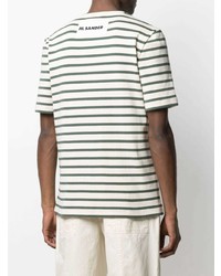 Jil Sander Stripe Pattern T Shirt