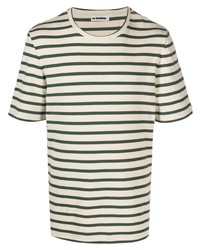 Jil Sander Stripe Pattern T Shirt