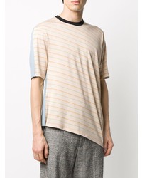 Marni Striped Asymmetric T Shirt