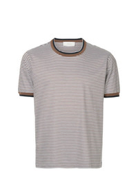 Cerruti 1881 Striped Contrast Trim T Shirt