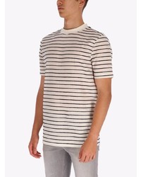 BOSS HUGO BOSS Striped Cotton Blend T Shirt