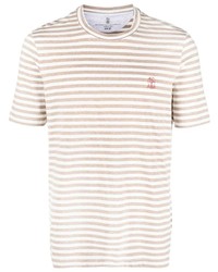 Brunello Cucinelli Striped Jersey T Shirt