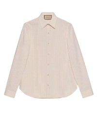 Gucci Washed Striped Long Sleeve Shirt