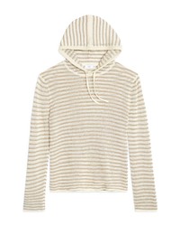 Onia Frank Stripe Linen Hooded Sweater