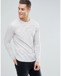 Bellfield Long Sleeve T Shirt With Red Stripe