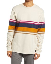 Vans Lynwood Striped Long Sleeve Cotton T Shirt