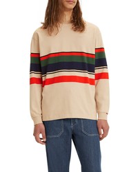 Levi's Stripe Organic Cotton Long Sleeve T Shirt