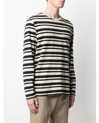 Barena Stripe Print Cotton T Shirt