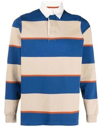 Pop Trading Company Striped Cotton Polo Shirt