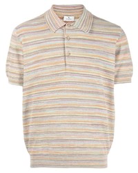 Etro Stripe Print Polo Shirt