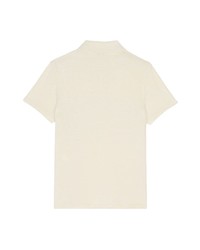Saint Laurent Striped Short Sleeve Polo Shirt