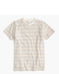 Beige Horizontal Striped Shirt