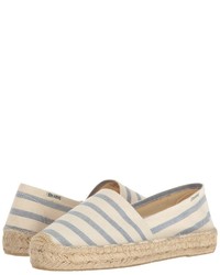 Beige Horizontal Striped Shoes for Women | Lookastic