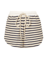 Bassike Striped Cotton Canvas Shorts