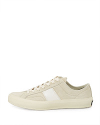 Tom Ford Cambridge Suede Striped Low Top Sneakers