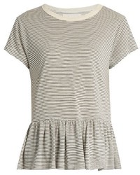 The Great The Ruffle Striped T Shirt