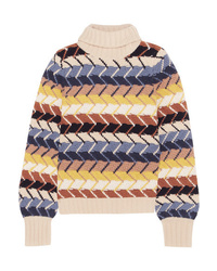 Chloé Merino Wool And Cashmere Blend Turtleneck Sweater