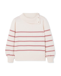 Co Striped Wool And Cashmere Blend Sweater