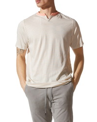 Good Man Brand Slim Fit Stripe Razor V Notch T Shirt