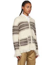 Junya Watanabe Off White Comme Des Garons Edition Striped Sweater