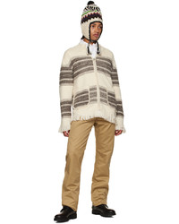 Junya Watanabe Off White Comme Des Garons Edition Striped Sweater