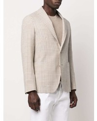 Tagliatore Check Pattern Single Breasted Blazer