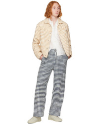 young n sang Beige Houndstooth Jacket