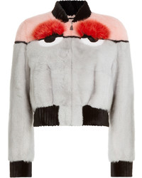 Fendi Bugs Jacket With Mink Arctic Fox And Beaver Fur