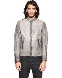 Diesel Heavy Washed Nappa Leather Jacket
