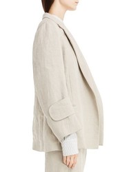 Victoria Beckham Herringbone Linen Jacket