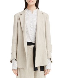 Victoria Beckham Herringbone Linen Jacket