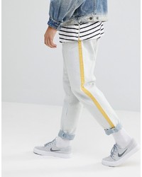 ASOS DESIGN Asos Recycled Double Pleat Jeans In Ecru With