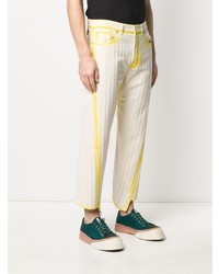 Lanvin Contrasting Trim Asymmetric Jeans