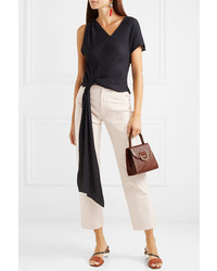 Jacquemus Cropped Mid Rise Straight Leg Jeans