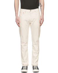 Levi's Off White 502 Taper Fit Jeans