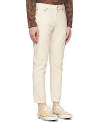 Nudie Jeans Off White Gritty Jackson Jeans