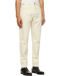 Tom Ford Off White Japanese Selvedge Tapered Jeans